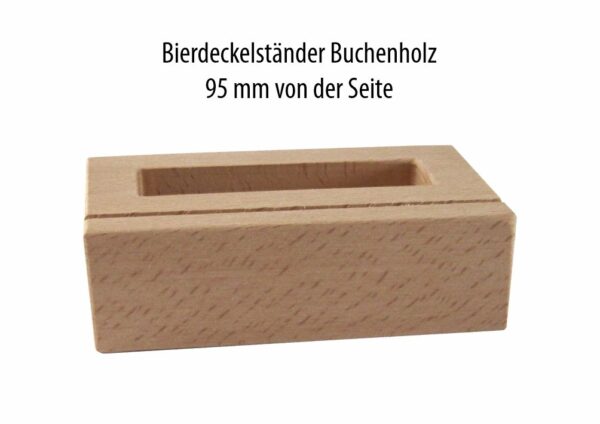Bierdeckelständer, Bierdeckelhalter aus Buchenholz von fmd.ch