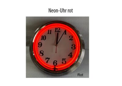 Neon Uhr für Zuhause oder alle die Freude haben an einer leuchtenden Uhr - Werbeträger von fmd.ch