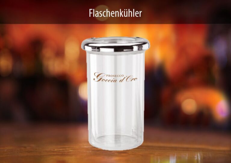 Flaschenkühler ein idealer Werbeträger in der Gastronomie von FMD Werbetechnik GmbH – fmd.ch