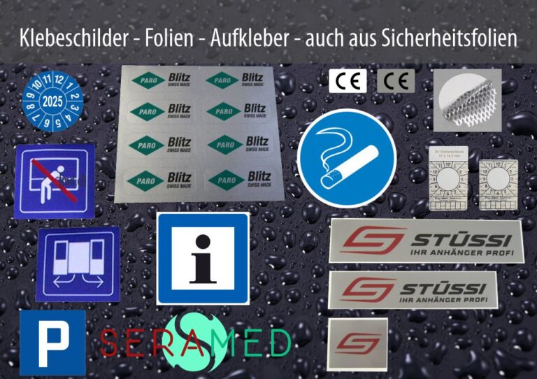 Firmen-, Maschinen-, Anlagenschilder, Typen/Leistungs-Schilder von FMD Werbetechnik GmbH – fmd.ch
