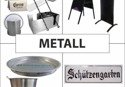 Werbemittel aus Metall