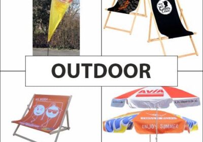 Outdoor Werbemittel mit Logo