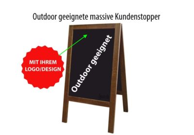 Kundenstopper Holz Heavy-Weight