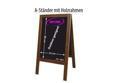 Kundenstopper mit Ihrem Logo/Marke, Werbeträger von fmd.ch