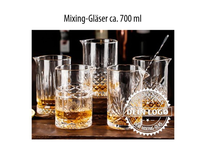 Mixing Gläser mit Logo