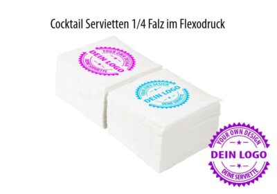 Cocktail Servietten mit Logo