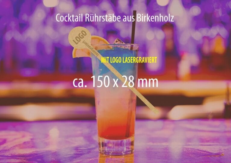 Rührstäbe Birkenholz mit Logo