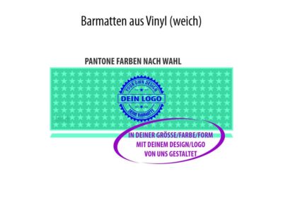 Barmatte Form Farben Design nach Wahl