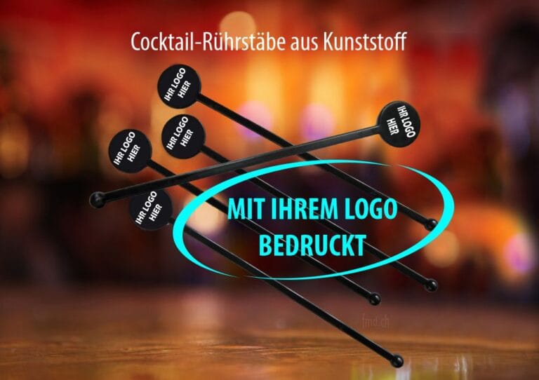 Cocktail Rührstäbe StirrerLogo