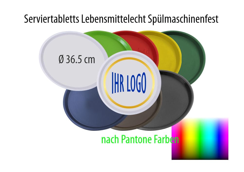 Serviertabletts rutschfest mit Logo