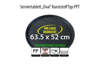 Ovale Serviertabletts