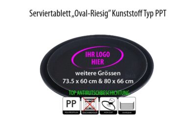 Tablett Ovale Serviertabletts