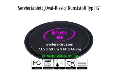 Ovale Serviertabletts