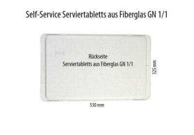 Self-Service Tablett aus Fiberglas GN 1/1
