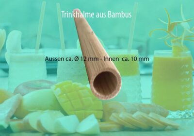 Bambus Trinkhalme personalisiert