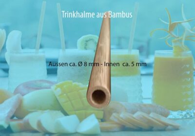 Bambus Trinkhalme personalisiert