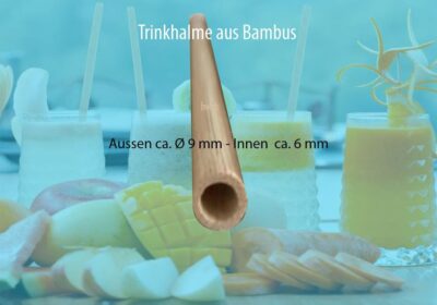Bambus Trinkhalme personalisiert