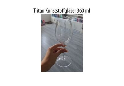Glas Tritan Kunststoff 360 ml