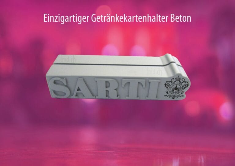 Kartenhalter Tischsteller aus Beton