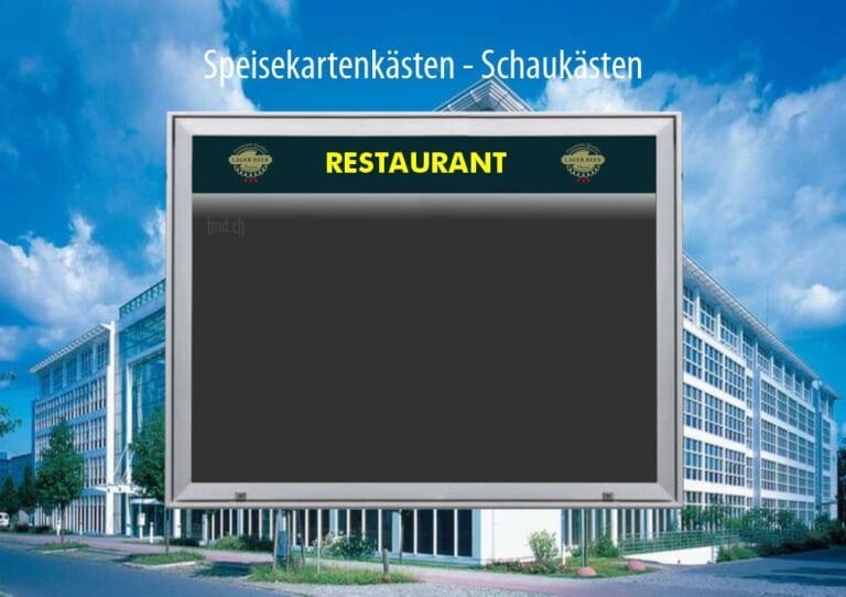 Speisekartenkästen