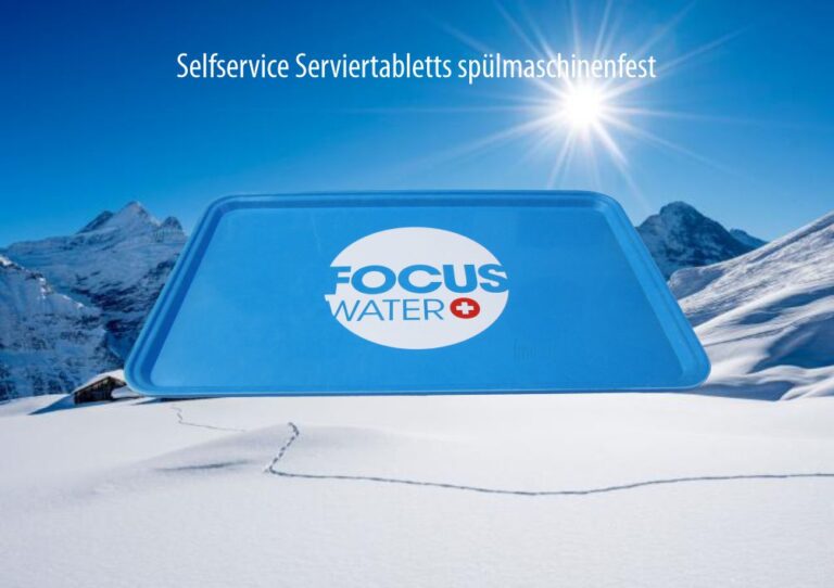 Self-Service Tabletts bedruckt mit Logo