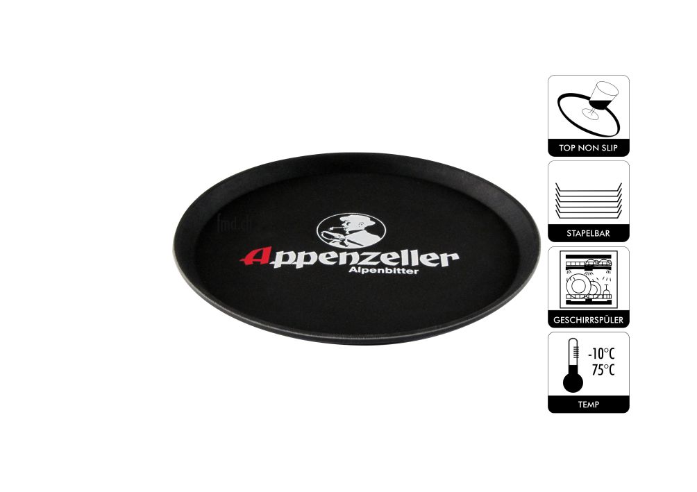 Serviertablett mit Logo, rutschfest