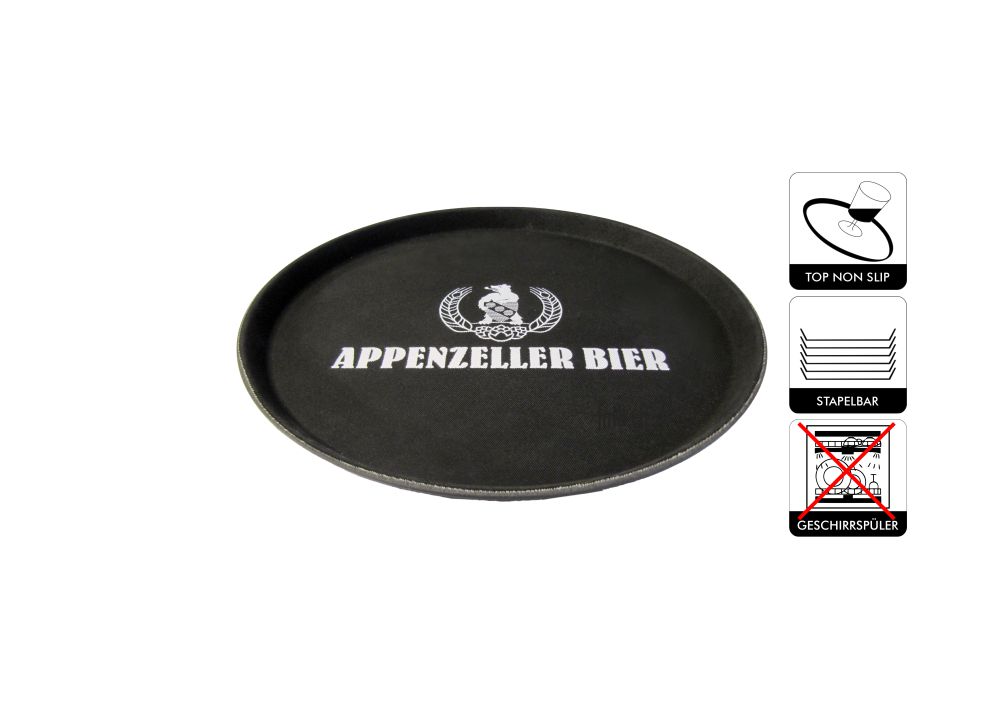 Serviertablett mit Logo, rutschfest