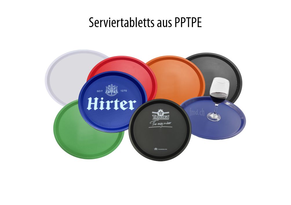 Serviertabletts rutschfest