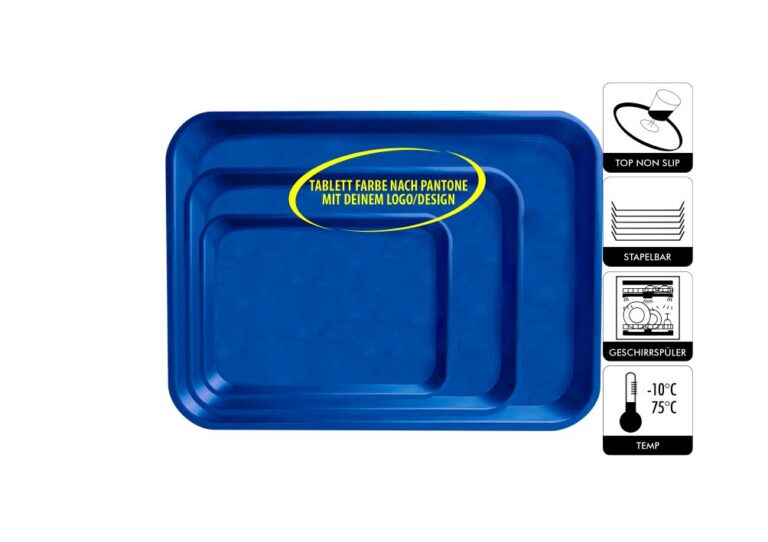 Self-Service Kantinen Tablett mit Logo