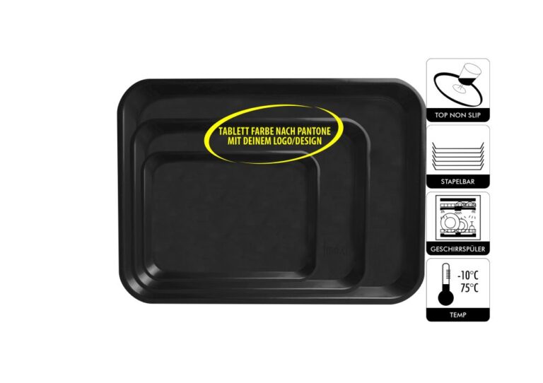Self-Service Kantinen Tablett mit Logo
