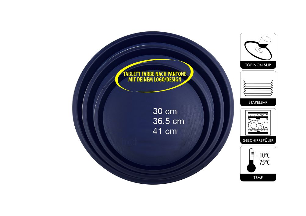 Serviertabletts rutschfest